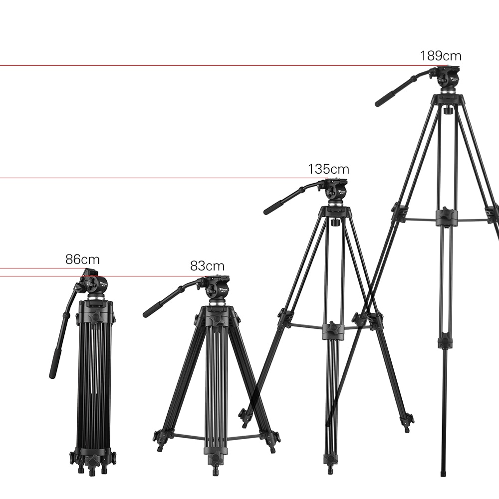 Weifeng WEIFENG WF-717 1.8M HEAVY DUTY VIDEO TRIPOD – GigforTech