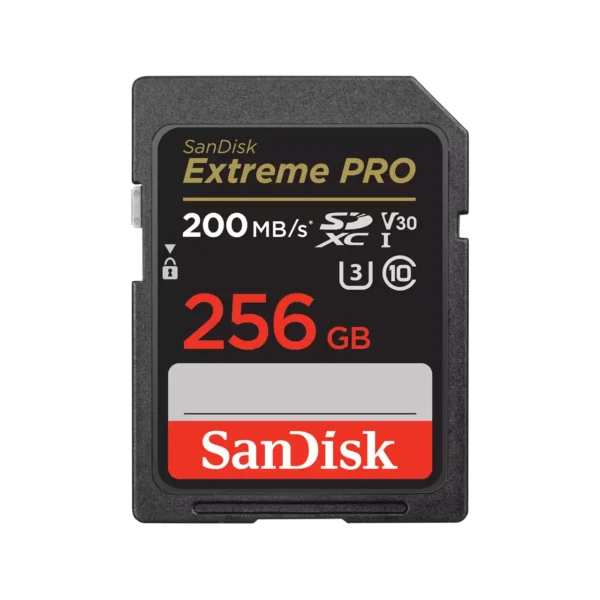 SANDISK 256GB 200MBPS EXTREME PRO SDXC UHS-I MEMORY CARD- 1