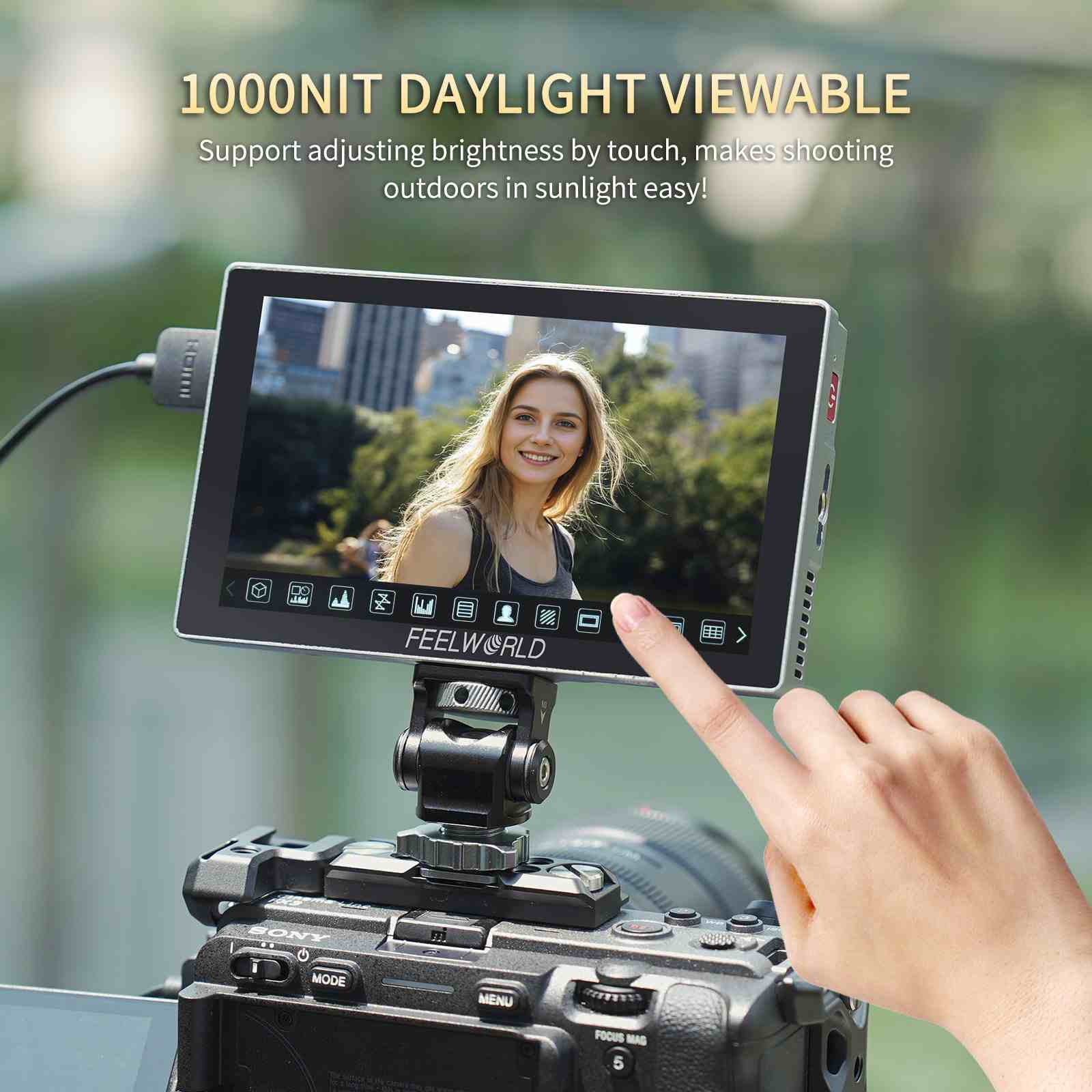 FEELWORLD P6X 5.5 INCH 1000NIT CAMERA MONITOR- 2