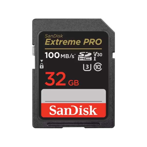 SANDISK 32GB 100MBPS EXTREME PRO SDXC UHS-I MEMORY CARD- 1