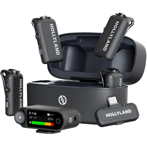 HOLLYLAND LARK MAX 2 COMBO 4-PERSON WIRELESS MICROPHONE- 1