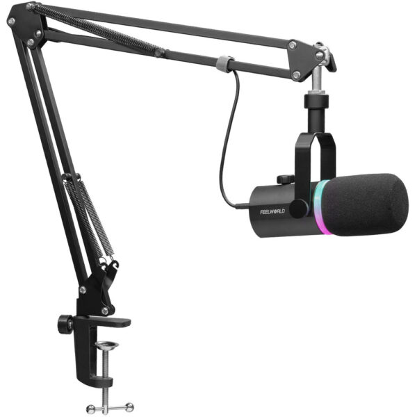 FEELWORLD PM1 AS XLR USB PODCAST MICROPHONE WITH BOOM STAND- 1