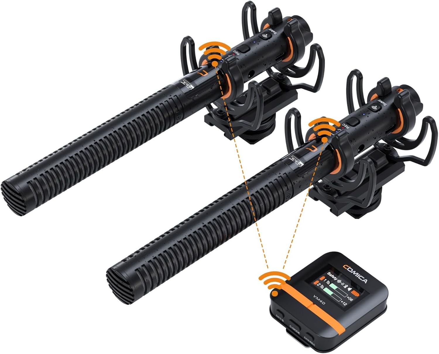 COMICA AUDIO VM40 COMBO 2-PERSON WIRELESS SHOTGUN MICROPHONE- 1
