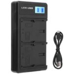CAMERA BATTERY DUAL CHARGER FOR LP-E6 BATTERY- 1