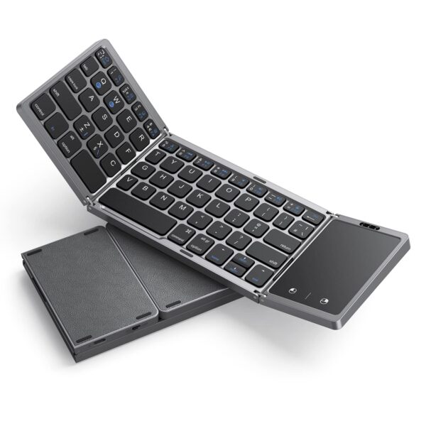 B033 FOLDABLE BLUETOOTH KEYBOARD WITH TOUCHPAD- 1