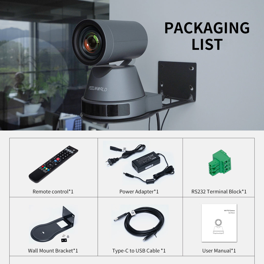 FEELWORLD 4K12X PTZ CAMERA- 3