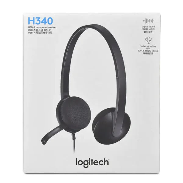 LOGITECH H340 USB HEADSET WITH MICROPHONE- 1