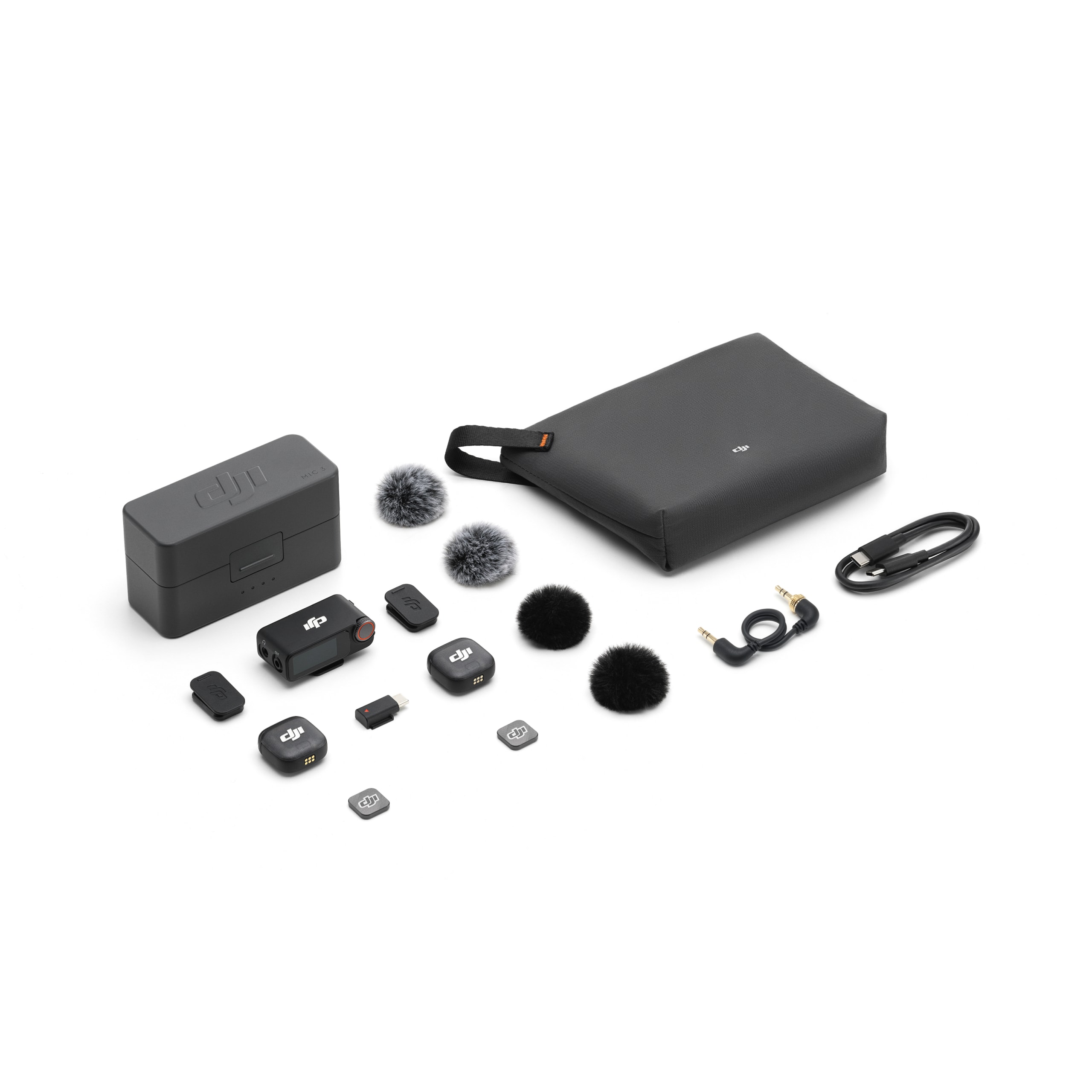 DJI MIC 3 WIRELESS MIRCROPHONE (2 TX + 1 RX + CHARGING CASE)- 3