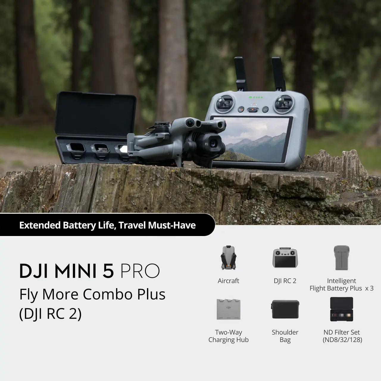 DJI MINI 5 PRO FLY MORE COMBO PLUS (DJI RC2)- 2