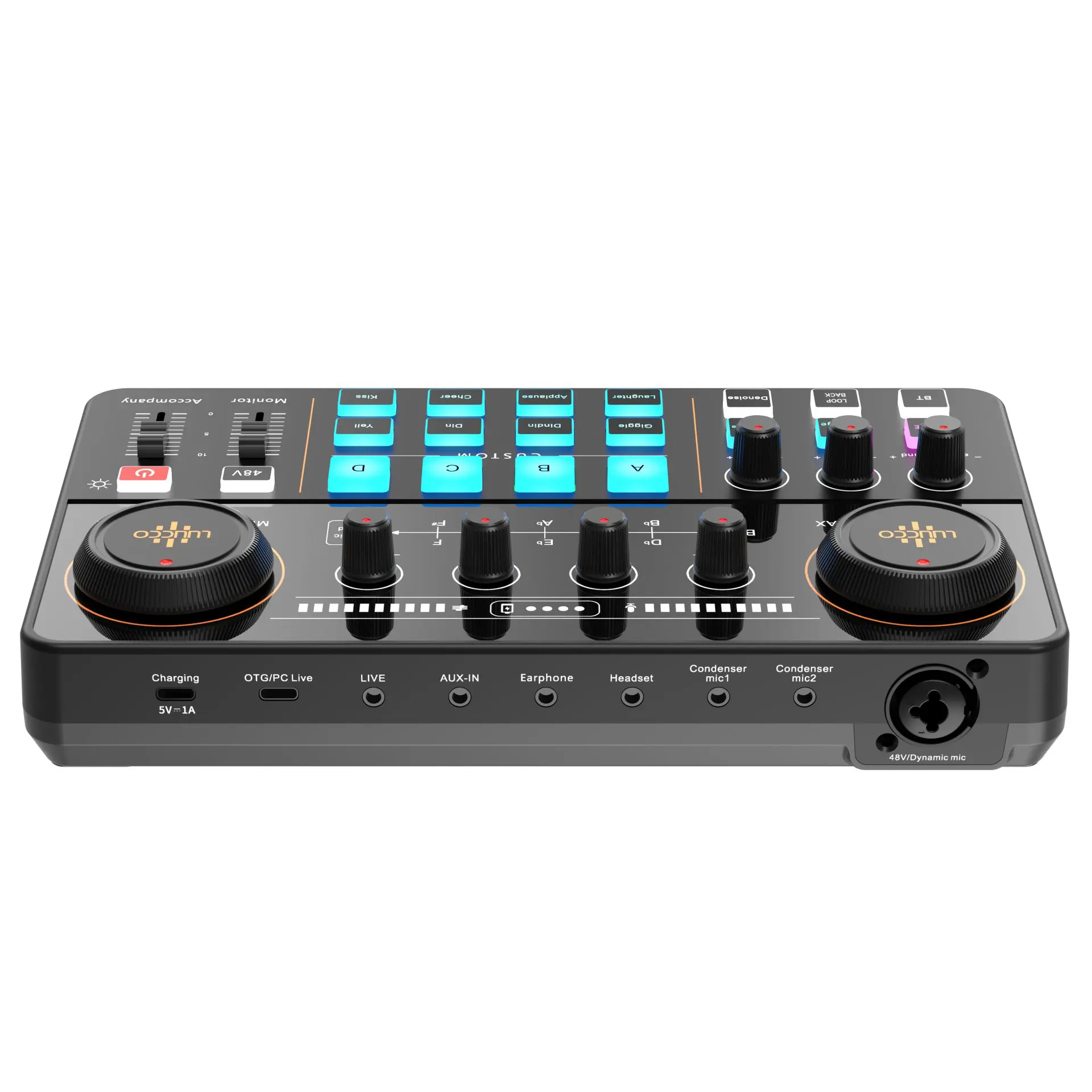 LUUCCO MI-2 AUDIO INTERFACE WITH MIXER AND SOUNDCARD- 2