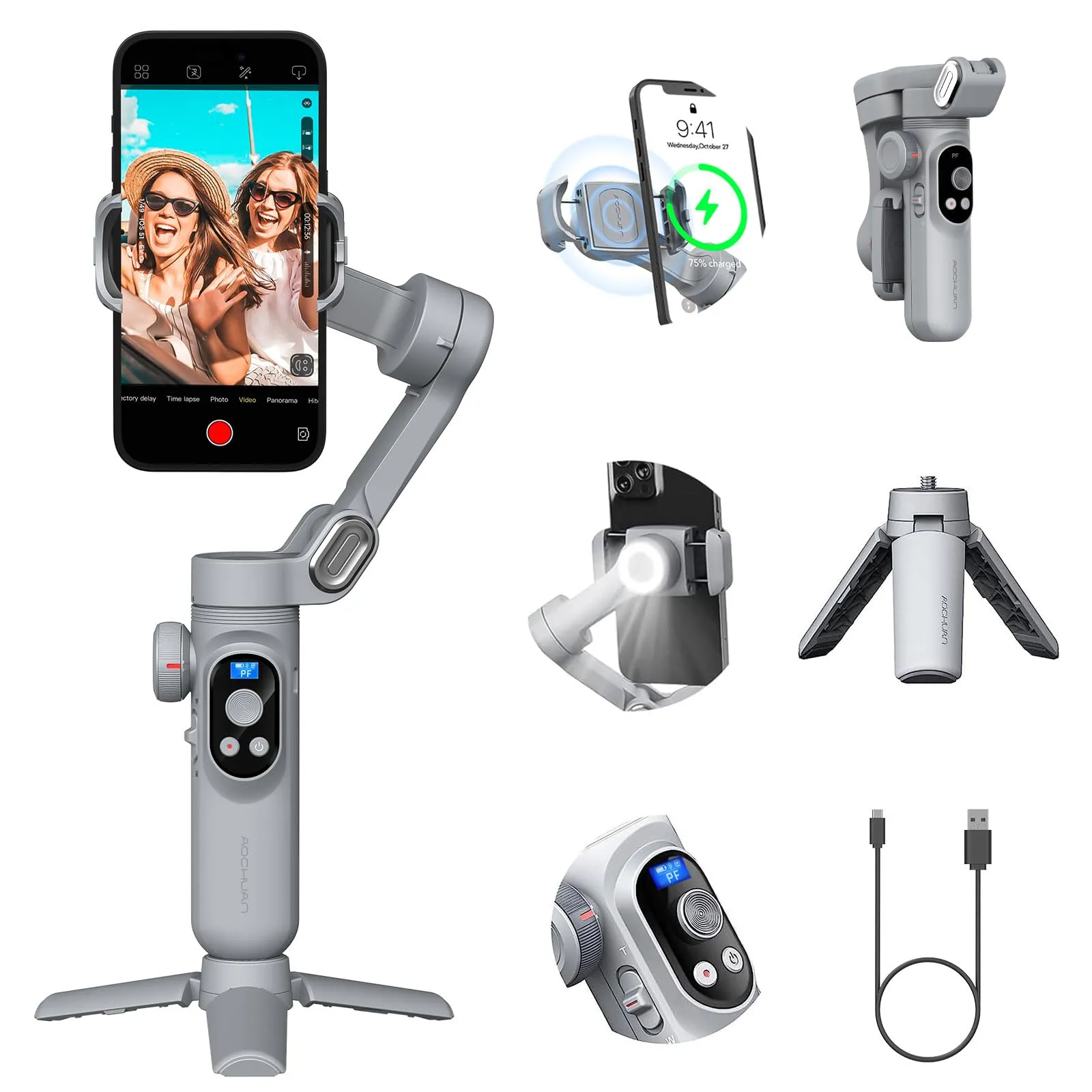AOCHUAN 3-AXIS SMART X PRO GIMBAL STABILIZER- 3